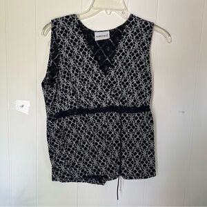Fashion Bug Black and White Patterned Blouse